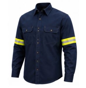 Welding fr <b>Shirt</b> Heavy Duty <b>Flame</b> Resistant Washable Long Sleeve Fr Working Clothing Cotton fr Promotion100% Cotton - Product Image 3