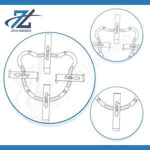 Rétracteur manuel en acier inoxydable Whitlow, cadre de 225 mm, point le plus large, rétraction vaginale, presque 360°, ensemble d'instruments chirurgicaux CE - Product Image 4
