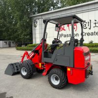 Mini-Baumaschine EV-08 Elektrischer Frontlader Multifunktionaler Traktor mit Fernüberwachungssystem für Landwirtschaft und Garten