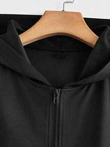 OEM al por mayor 100% algodón hombres gimnasio camiseta sin mangas diseño ligero cremallera con logotipo personalizado liso Fitness Running Top - Product Image 3