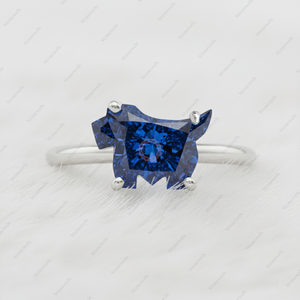 Ideas de regalos de Navidad originales, anillo de diamantes único y personalizado con diseño de perro Norwich Terrier azul elegante, joyería por menos de 500 para 2025 - Product Image 2