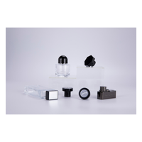 Tapa de Botella de Perfume Redonda de Aleación de Zinc de 10 ml con Bomba y Pulverizador, Tapa de Rosca Personalizada para Tapas de Envases y Cierres de Botellas