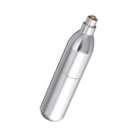 Cartuchos de CO2 de Grado Alimenticio de 12g (99.99% de Pureza), Presión de 69 bar, Desechables, de Acero al Carbono, Certificación CE, Inflador de Neumáticos para Válvulas Presta