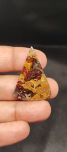 Cabochon en agate turque brun naturel pour la fabrication de bijoux |   Pierres d'agate polies de haute qualité en gros - Product Image 4