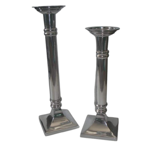 Top Selling Silver Candle Stand & <b>Tealight</b> <b>Holder</b> Set Of Two Unique Decorative Candle Stand For Use Home Restaurant & Hotel - Product Image 3