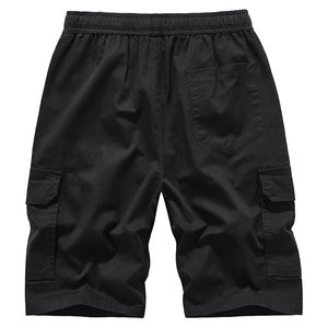 Joggers Men's Cargo <b>Shorts</b> Elastic Waist Drawstring Summer Casual Cotton Twill Work Breathable Solid Embroidered Knitted - Product Image 6