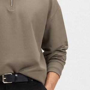 Sudadera Casual Básica para Hombre con Cuello Alto, Alta Calidad con Logotipo, Corte Regular, Mangas Completas, Diseño Personalizado - Product Image 4