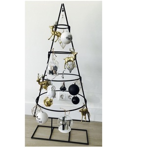 Quality Collection Royal Christmas Style Sustainably Handcrafted Modern Scandinavian Asian Metal Christmas <b>Tree</b> Outdoor <b>Tabletop</b> - Product Image 1