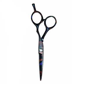 Tijera de salón de acero inoxidable alemana superior con reposapiés extraíble Tijera de peluquero profesional Hoja afilada recubierta de papel - Product Image 6