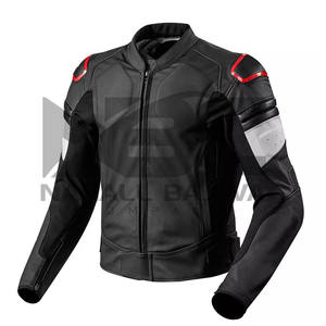 Venta al por mayor 2023 Ropa deportiva a prueba de viento para hombres Chaquetas de moto de cuero de buena calidad Tallas grandes Características impresas - Product Image 3