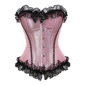 Corset en cuir de haute qualité de taille personnalisée pour femmes Corset de couleur unie respirant pour vêtements de club - Product Image 1