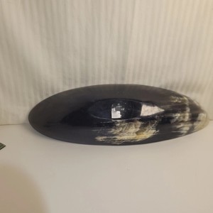 ชามเสิร์ฟพร้อมสลักโลโก้หรูหราสำหรับตกแต่งโต๊ะงานปาร์ตี้ทำจากวัสดุขัดเงาลายวัวควายธรรมชาติ - Product Image 2