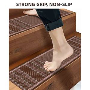 Tapis imprimé : Tapis d'entrée antidérapant, style bohème Navajo, moderne, coloré, populaire, pour escalier - Product Image 2