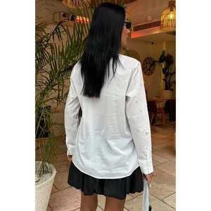 Camisa de Gasa con Adornos de Piedras 3443 para Fiestas - Product Image 4