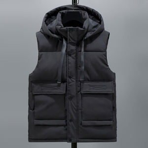 OEM personalizado hombres sin mangas soporte Reversible impermeable acolchado bombardero chaquetas/al por mayor Unisex abrigo de invierno de gran tamaño - Product Image 4