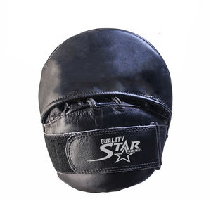 Almohadillas de enfoque hechas de cuero de vaca puro, ropa de práctica de perforación de Color negro, almohadillas de enfoque con impresiones de logotipo personalizado - Product Image 3