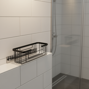 Jabonera Rectangular de Alambre de Acero Negro Mate para Baño y Aseo - Product Image 3