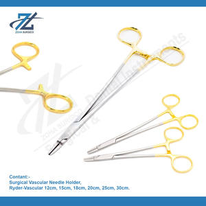 Portaagujas Quirúrgico Manual de Acero Inoxidable TC Mayo Hegar de 12 cm, Juego de Instrumentos Básicos Reutilizables Zoha Surgico ZS-1000 CE - Product Image 2