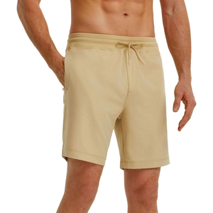 Shorts de sport en maille pour hommes avec logo personnalisé, shorts de sport en polyester pour garçons, taille plus, avec poche - Product Image 1