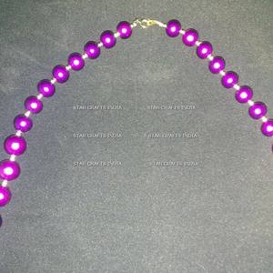 Collar de Color lavanda con cuentas de resina para mujer, Hip Hop, personalizado, 6mm, 8mm, 10mm, collar de perlas para hombre, superventas 2024 2023 - Product Image 6