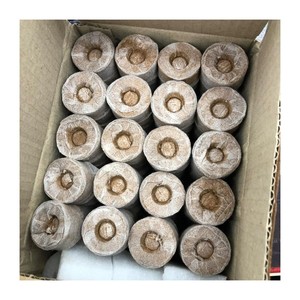 Jiffy peat moss substrate coco pith pellet biodegradable material growing accessories hole plug for seed germination