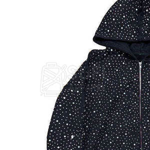 Sudadera con Capucha de Punto con Pedrería para Mujer, Estilo Casual de Invierno, Brillante, Ecológica, Transpirable, Cómoda y Elegante - Product Image 2