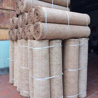 Rollo de cincha de caña de malla de ratán tejido natural precio al por mayor comprar cincha de caña de ratán hecha en Vietnam