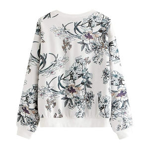 Sudadera Básica de Algodón Mezclado con Cuello Redondo y Corte Regular para Hombre, Estilo Casual Urbano, Hombros Caídos, Transpirable, Ecológica, Tejida para Invierno - Product Image 3