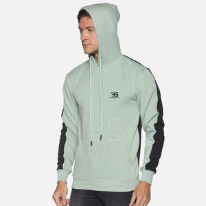 Sweats à capuche streetwear pour hommes, 100% coton, avec logo personnalisé, épaules tombantes, sweats à capuche pour hommes en vente en ligne, vente en gros - Product Image 2