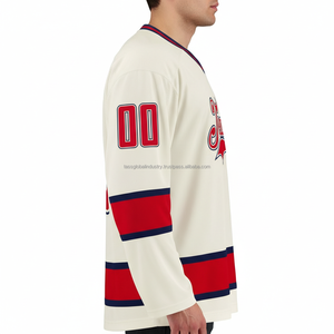 Maillot de hockey sur glace personnalisé – Tissu léger et durable OEM - Product Image 4