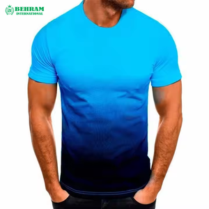 T-shirt décontracté d'été pour homme 100% coton biologique Coupe classique Manches courtes Écologique Respirant Toutes les couleurs - Product Image 3