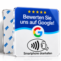 Carte NFC en acrylique pour avis Google – Carte intelligente à taper pour évaluer – Idéale pour restaurants, cafés, entreprises – Retours clients