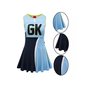 Conjunto de logotipo de diseño original de vestido de uniforme Netball deportivo para mujer - Product Image 6