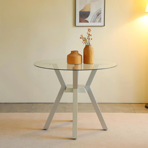 Base de mesa de metal de 28 pulgadas, patas modernas resistentes para mesas de comedor y café, compatible con tapas de vidrio, mármol y madera - Product Image 2