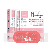 Masque oculaire relaxant auto-chauffant en coton à prix de gros, hydratant, anti-rides et anti-cernes pour un sommeil réparateur