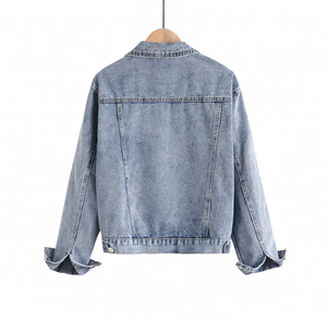 Nouveauté 2024 veste en jean pour femme à prix raisonnable respirant coupe-vent logo personnalisé veste en jean pour femme Service OEM - Product Image 6
