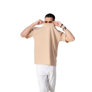 เสื้อยืดผู้ชายทรงหลวมไหล่ตก ผ้าคอตตอนหนานุ่ม สไตล์สตรีทแวร์ ใส่สบายๆ แฟชั่นฤดูร้อน แห้งเร็ว รับผลิตตามแบบ OEM - Product Image 2