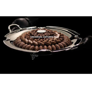 Stainless Steel <b>Chocolate</b> Tray Nice Quality Handmade <b>Chocolate</b> Platter Best Selling Designer New <b>Fancy</b> <b>Chocolate</b> Tray - Product Image 3