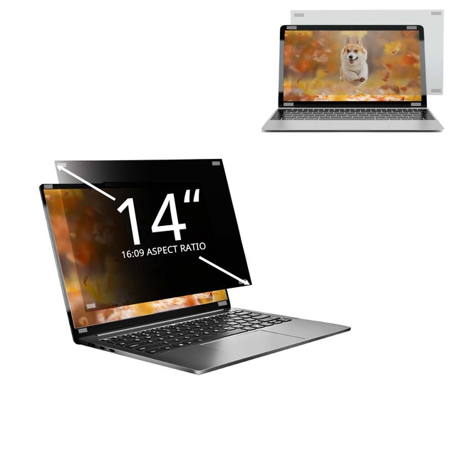 Grade AAA 14 Inch Anti-Spy Soft PET Material Laptop Privacy Filter Removable Computer Screen Protector