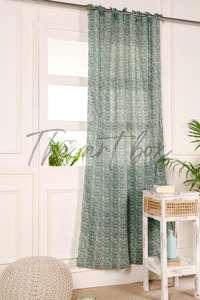 ม่านหน้าต่างผ้าฝ้ายพิมพ์ลายดอกไม้ทันสมัยม่านแขวนทึบทันสมัยสำหรับตกแต่งห้องนั่งเล่นและห้องนอนขายส่งสำหรับบ้านและโรงแรม - Product Image 2