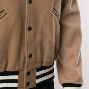 2023 nouveauté impression personnalisée brodé varsité vestes personnalisé hommes Baseball veste surdimensionnée veste pour hommes - Product Image 6