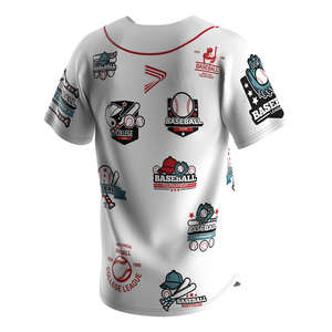 Maillot de baseball léger pour homme, TBF-121, vêtements de sport respirants personnalisables, avec fermeture boutonnée, imprimé durable, grande taille - Product Image 4