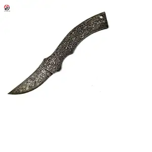 דמשק סקינר ריק להבי סכין ביצוע באיכות גבוהה מלא טאנג דמשק