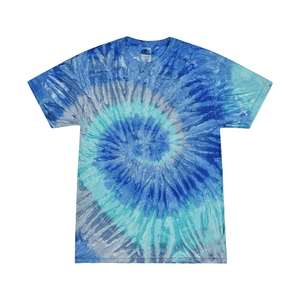 Lady Oneck T-shirt en coton surdimensionné avec décoration de boutons imprimés en 3D pour femmes Style tie-dye à manches courtes Streetwear Corduroy - Product Image 2