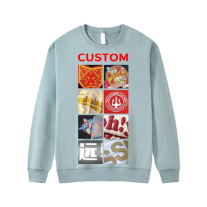 Customizable Men's Heavy 370gsm Fleece Sweatshirt Neck Drop Shoulder Design High Quality <b>Neutral</b> Hoodies Winter Customized Logo - Product Image 1