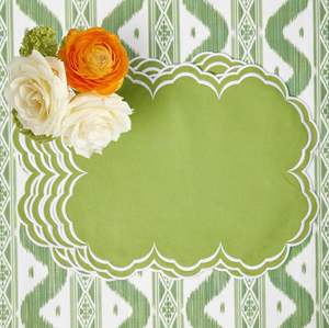 Colorful decorative linen <b>placemat</b> with embroidery work for child birthday party <b>dining</b> <b>table</b> decoration at homes - Product Image 3