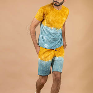 Ensemble court décontracté pour homme, taille plus, été, avec logo personnalisé, respirant, deux pièces, coupe confortable, 100% coton, séchage rapide - Product Image 6