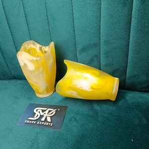 Vaso de Resina Amarillo Blanco Ecológico Hecho a Mano, Vaso de Agua de Diseño con Forma de Ángel, Vaso para Jugo, Vajilla para el Hogar, Bar, Mesa, Artículo de Regalo - Product Image 3