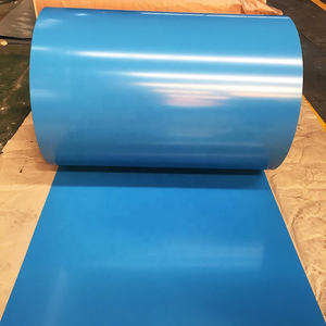 Hoja de acero azul 0,4mm Bobina de acero galvanizado prepintado corrugado Bobinas de acero PPGI 0,4mm de espesor <span class=keywords><strong>1250mm</strong></span> de ancho para techos - Product Image 3