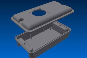 Caja de perfil bajo PS-14L5, diseñada para un enchufe SCHUKO - Product Image 3